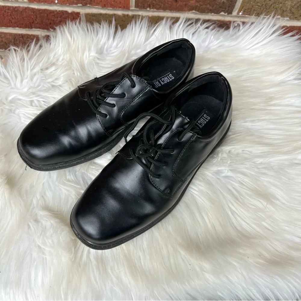 Stacy Adams Black Lace Up Dress Shoes Boy’s Loafers